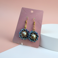 Gold Pearl Beaded Earrings