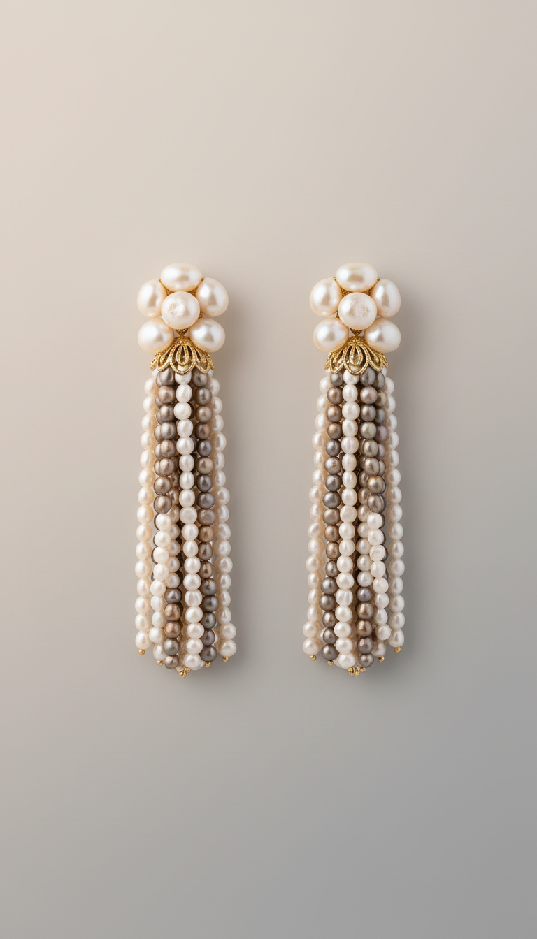 Freshwater Pearl Tassel Earrings