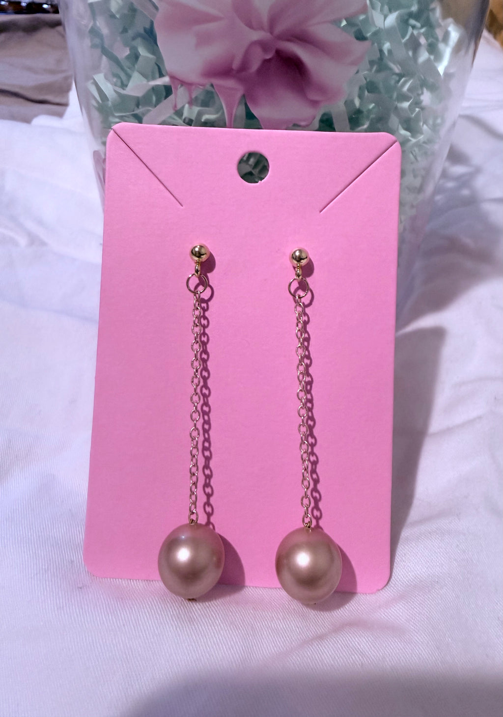 Drop Pearl Earrings