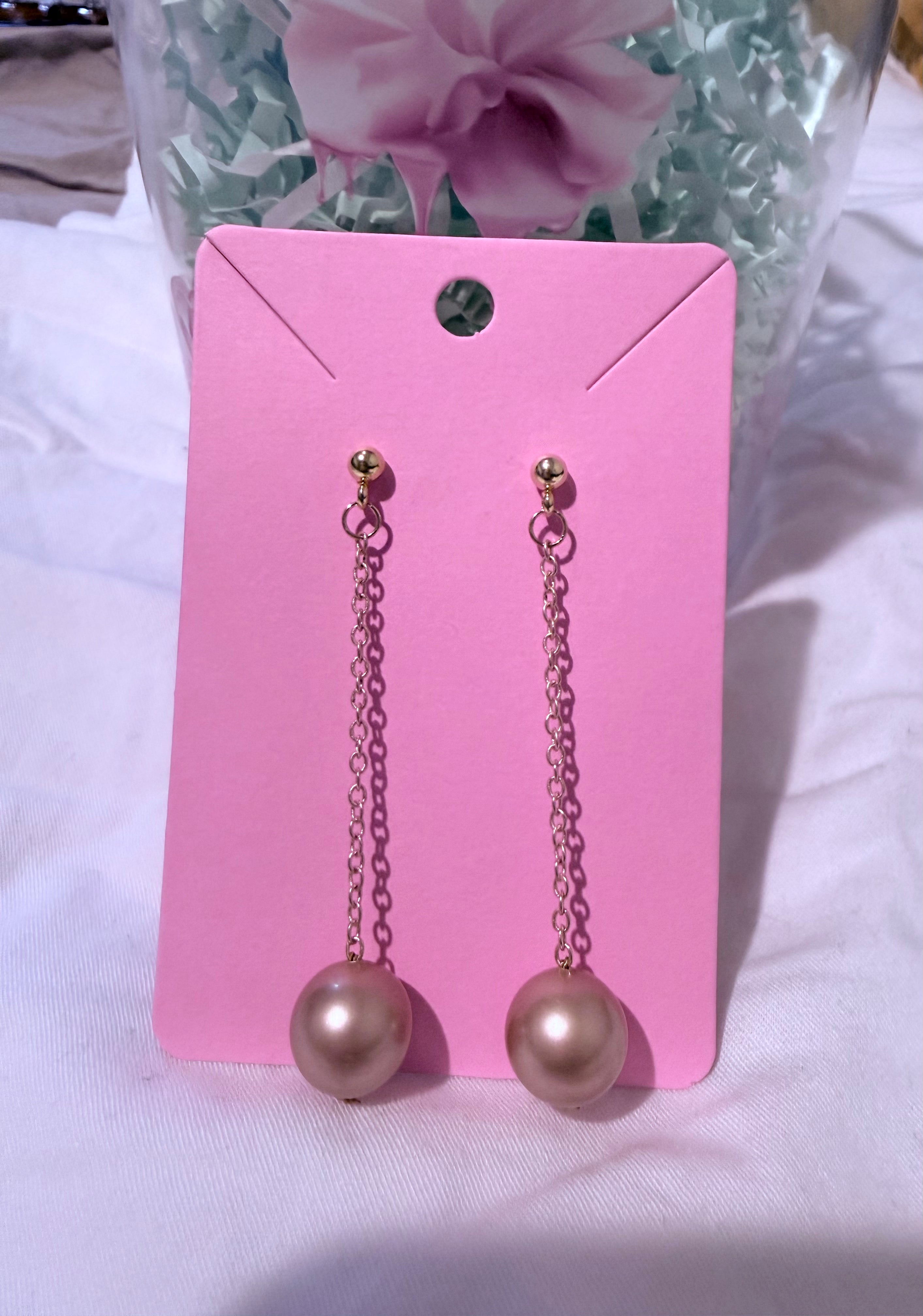 Drop Pearl Earrings