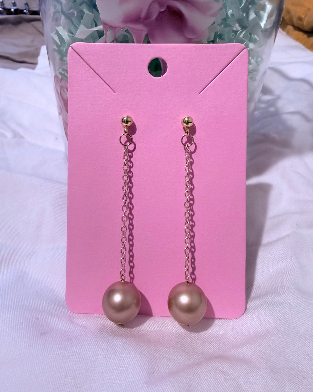 Drop Pearl Earrings