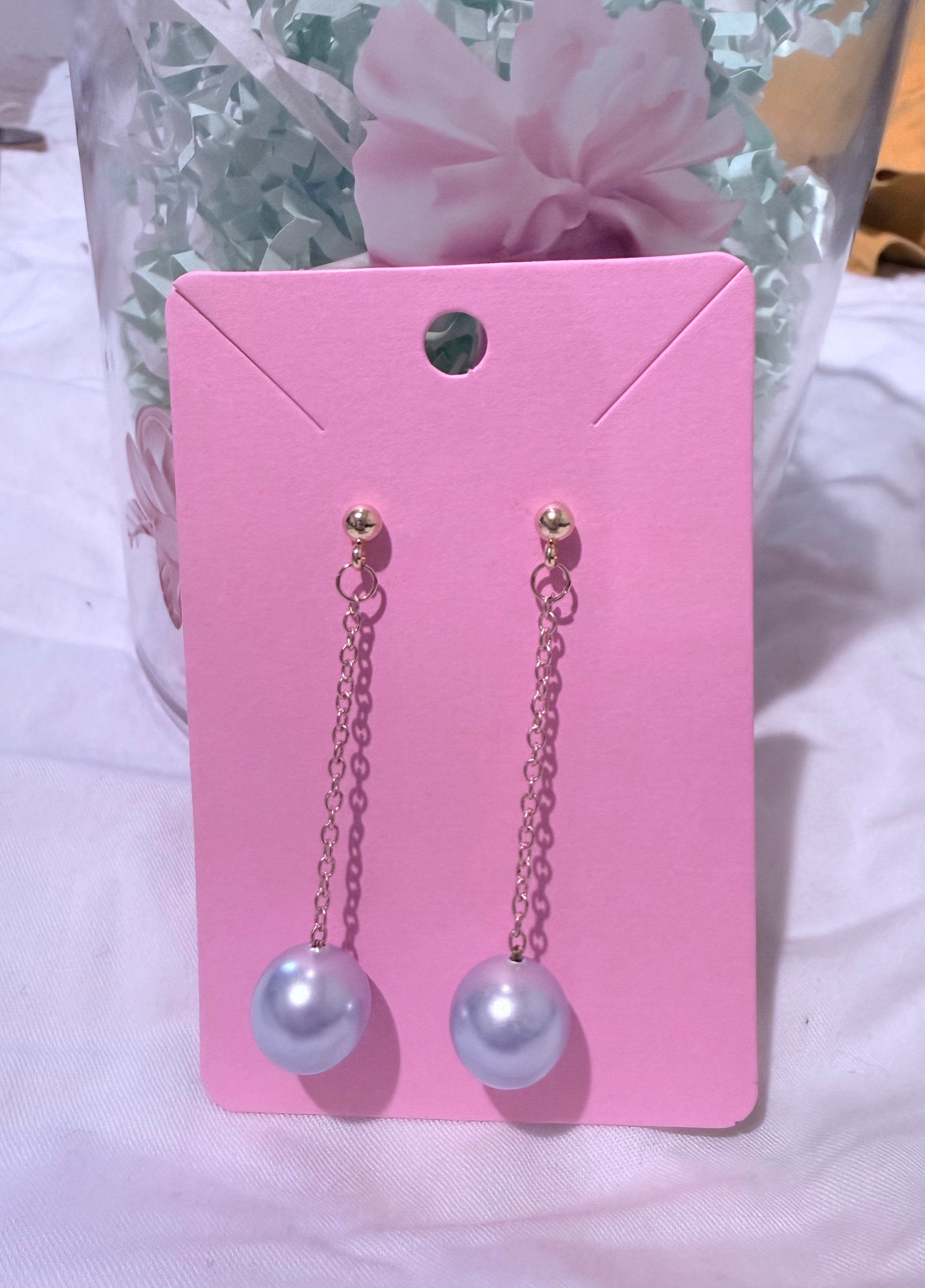 Drop Pearl Earrings