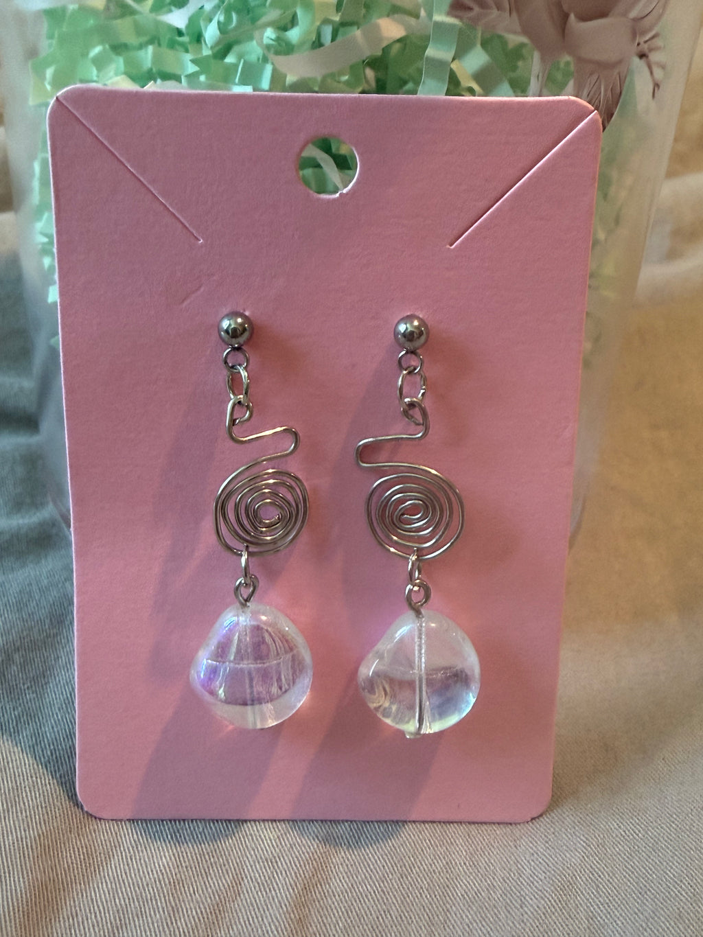 Elegant Silver Twirl Earrings