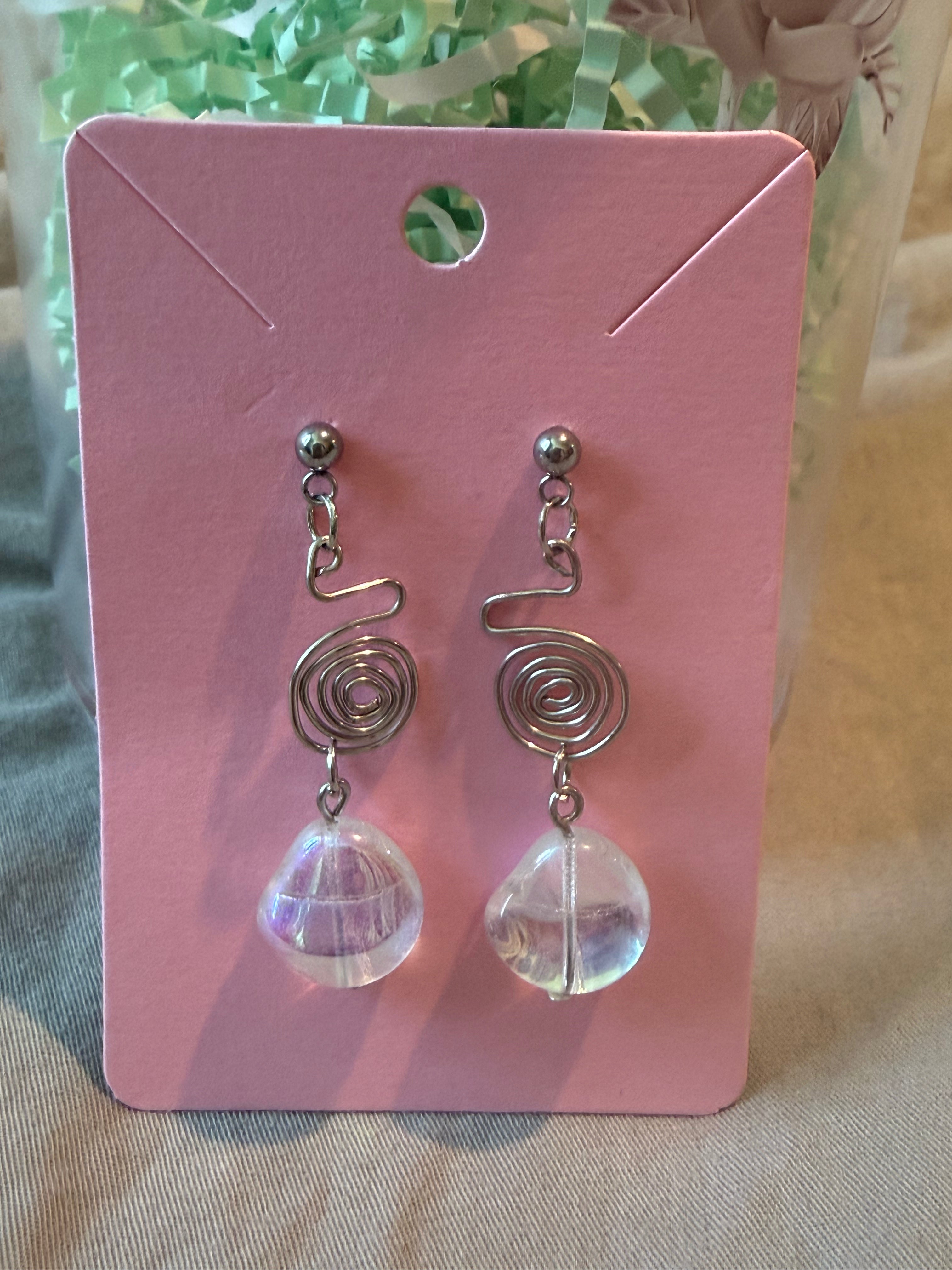 Elegant Silver Twirl Earrings