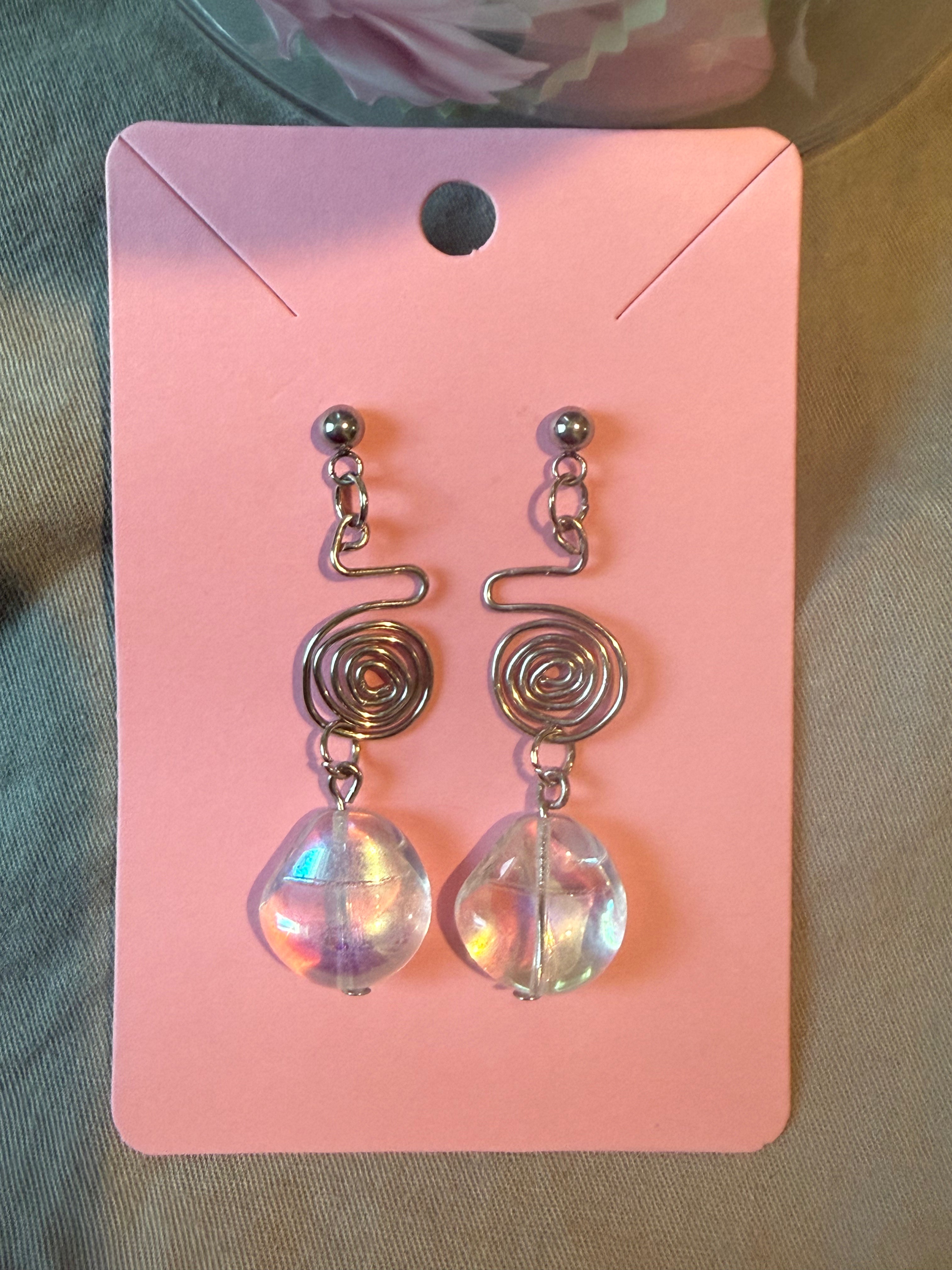 Elegant Silver Twirl Earrings