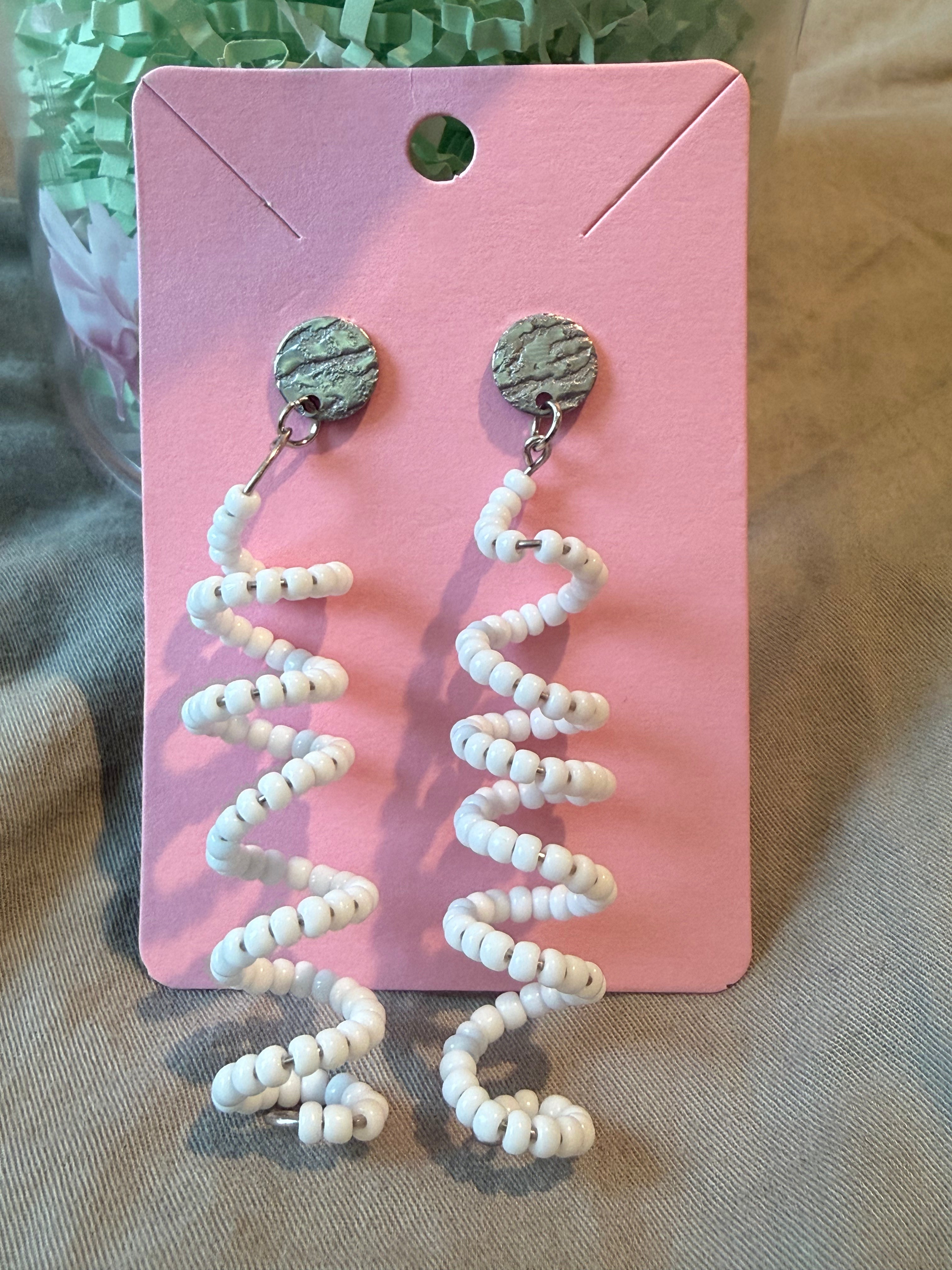 Long Beaded Earrings