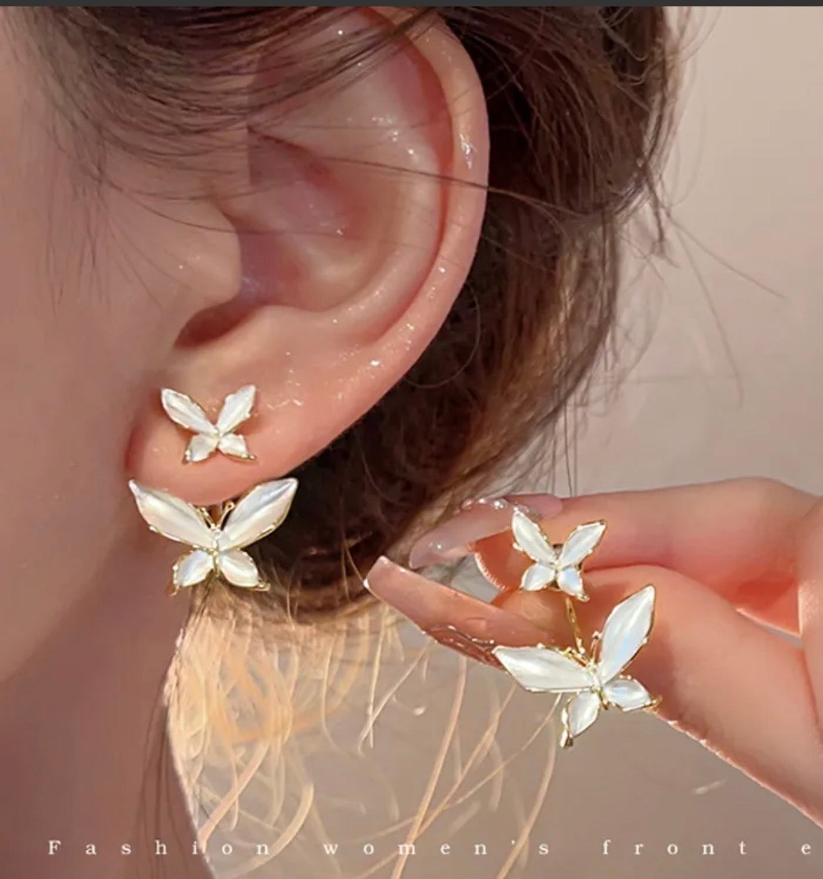 Super Fairy Like Earrings with Back Ornament C