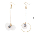 Asymmetric White Flower Pearl