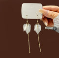 White Frosted Resin Petal Tassel