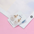 Gold Bow White Petal