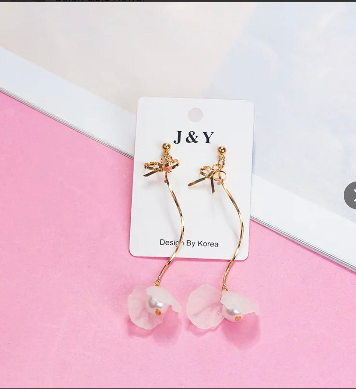 Bow Thin Rod Pearl Petal