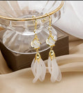 Rhinestone Frosted Petal Ear Hook