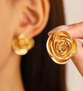 3D Rose Flower Stud B