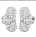 Hammered Leaf Clover Stud BC