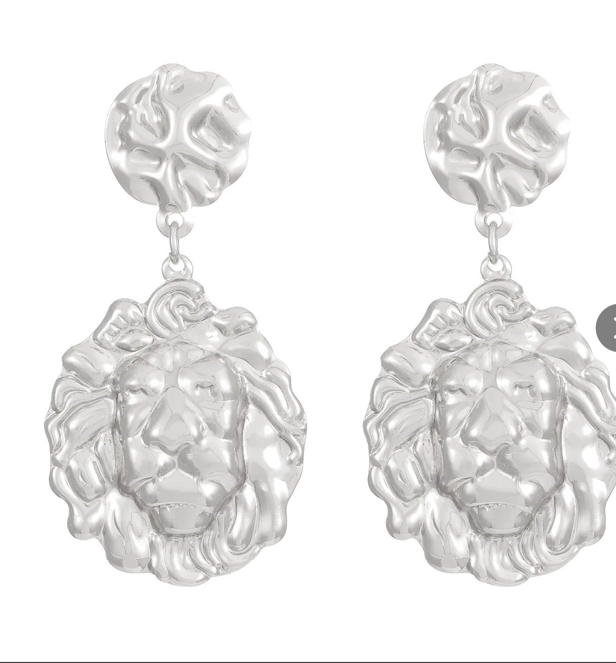 Lion Head Earrings C