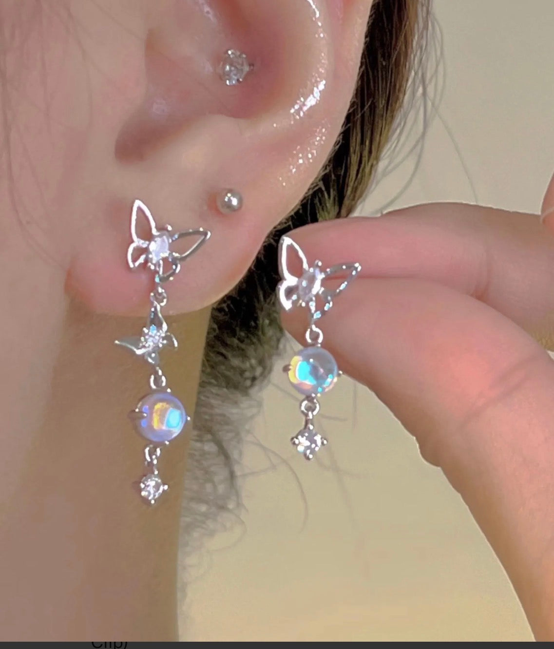 Silver Butterfly Magic Color C