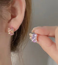 Gold Pink Purple Gem Cluster C