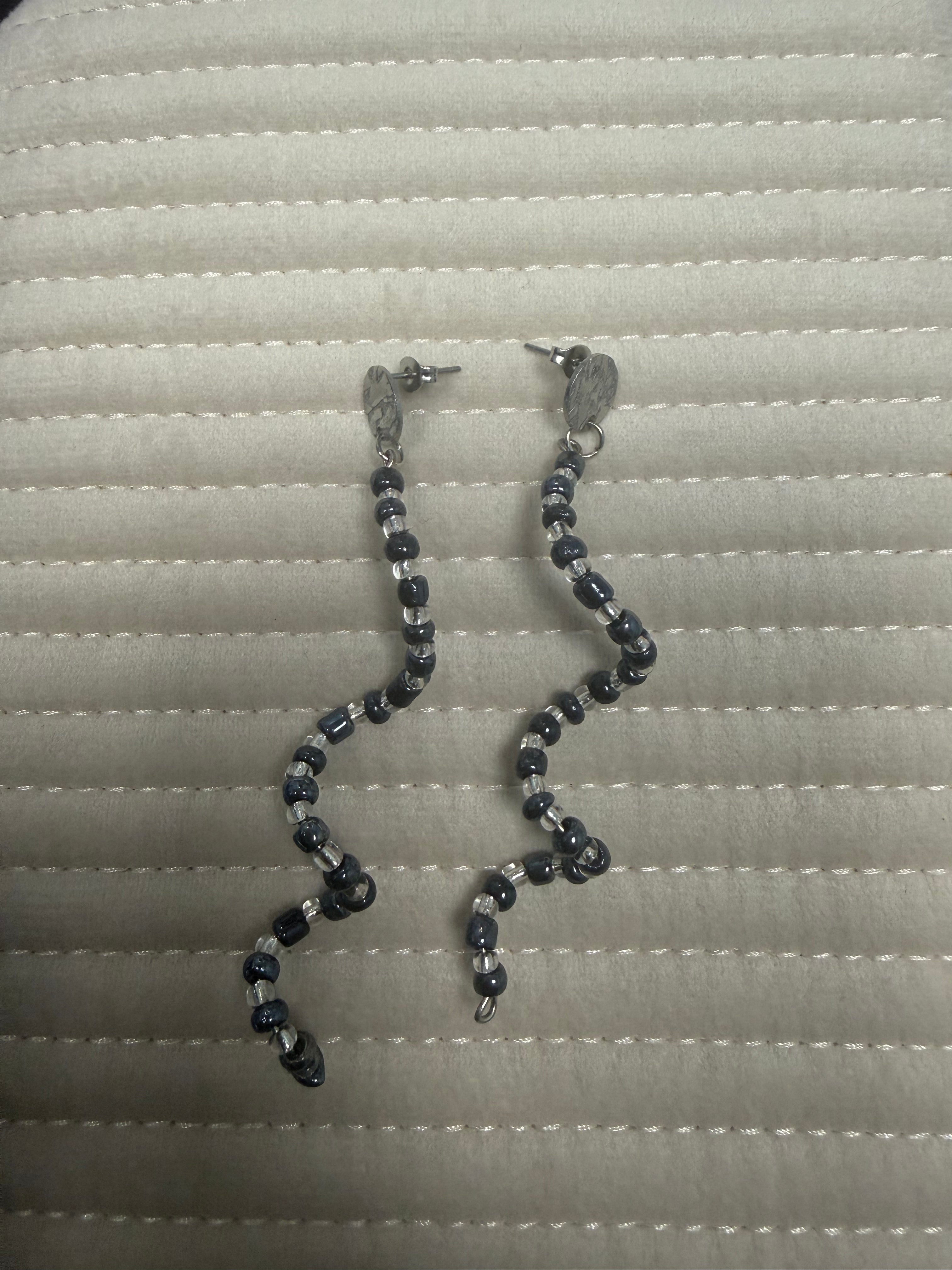 Long Beaded Earrings