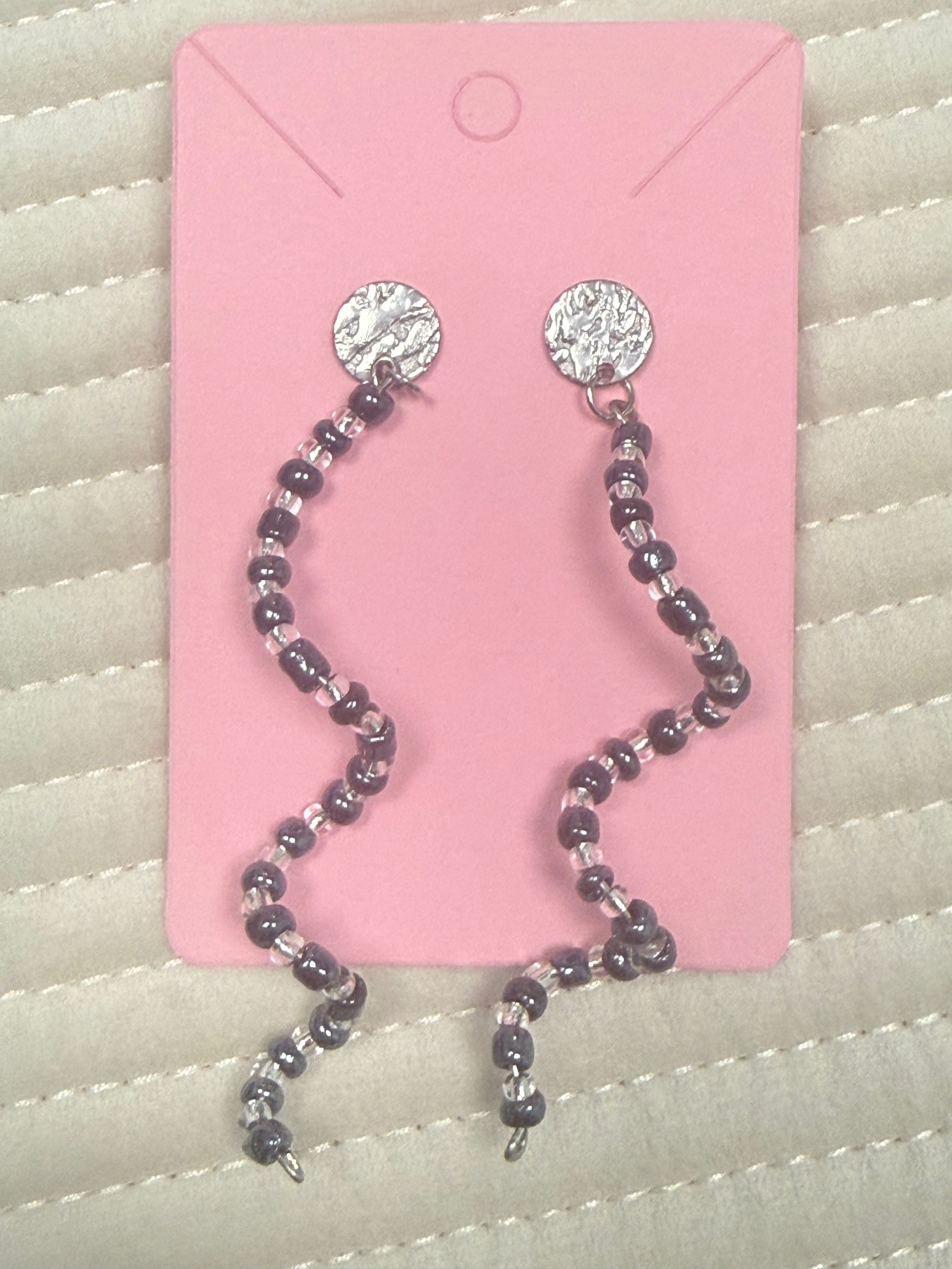 Long Beaded Earrings