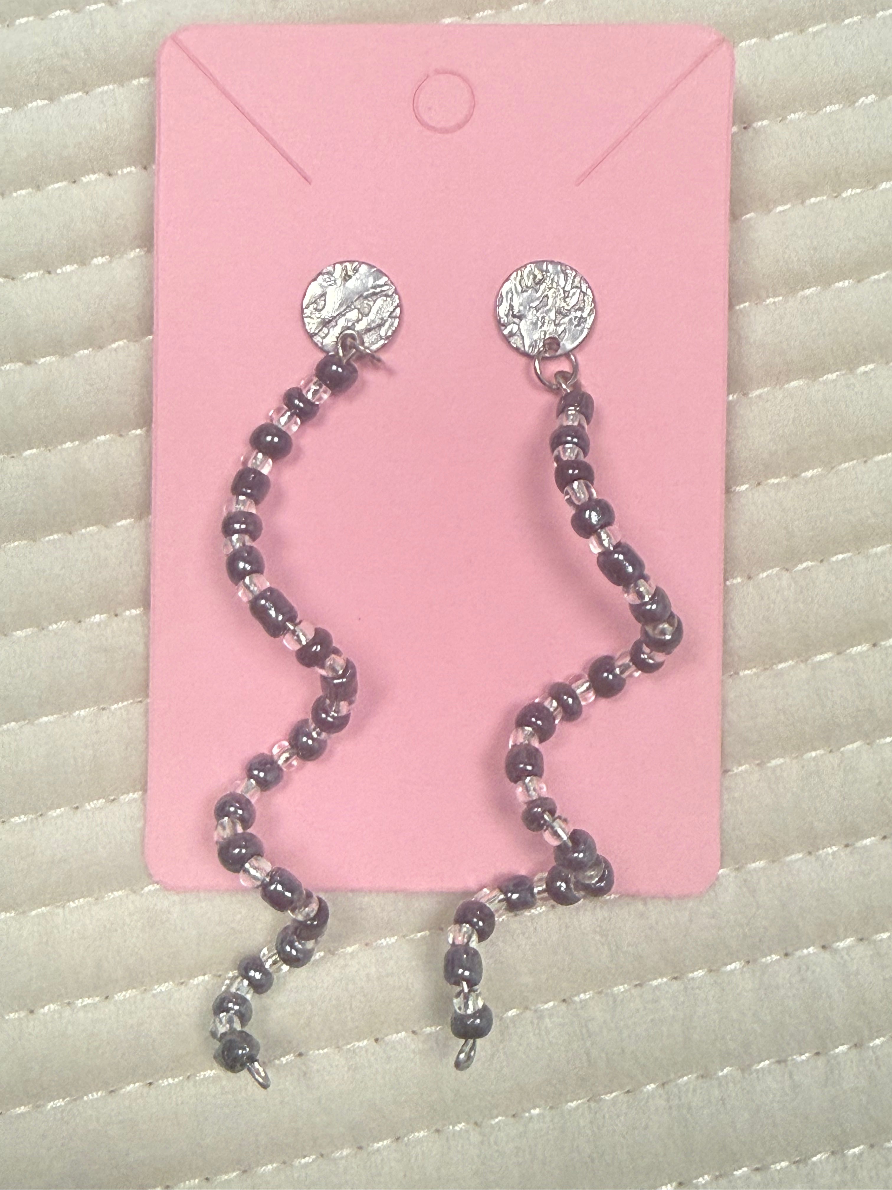 Long Beaded Earrings