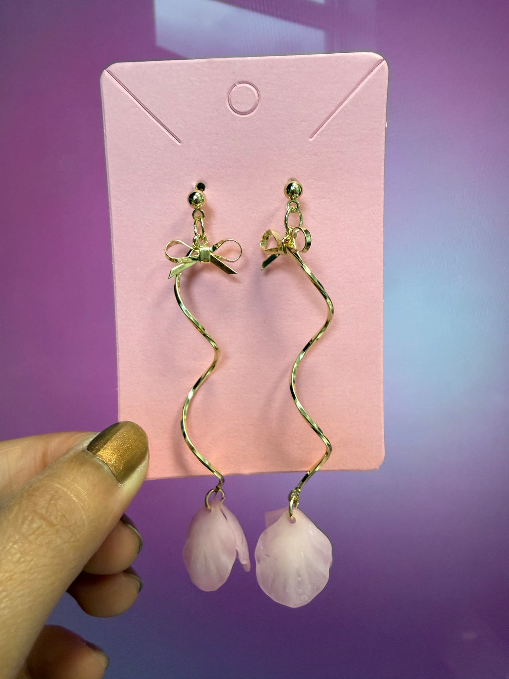 Bow Thin Rod Pearl Petal