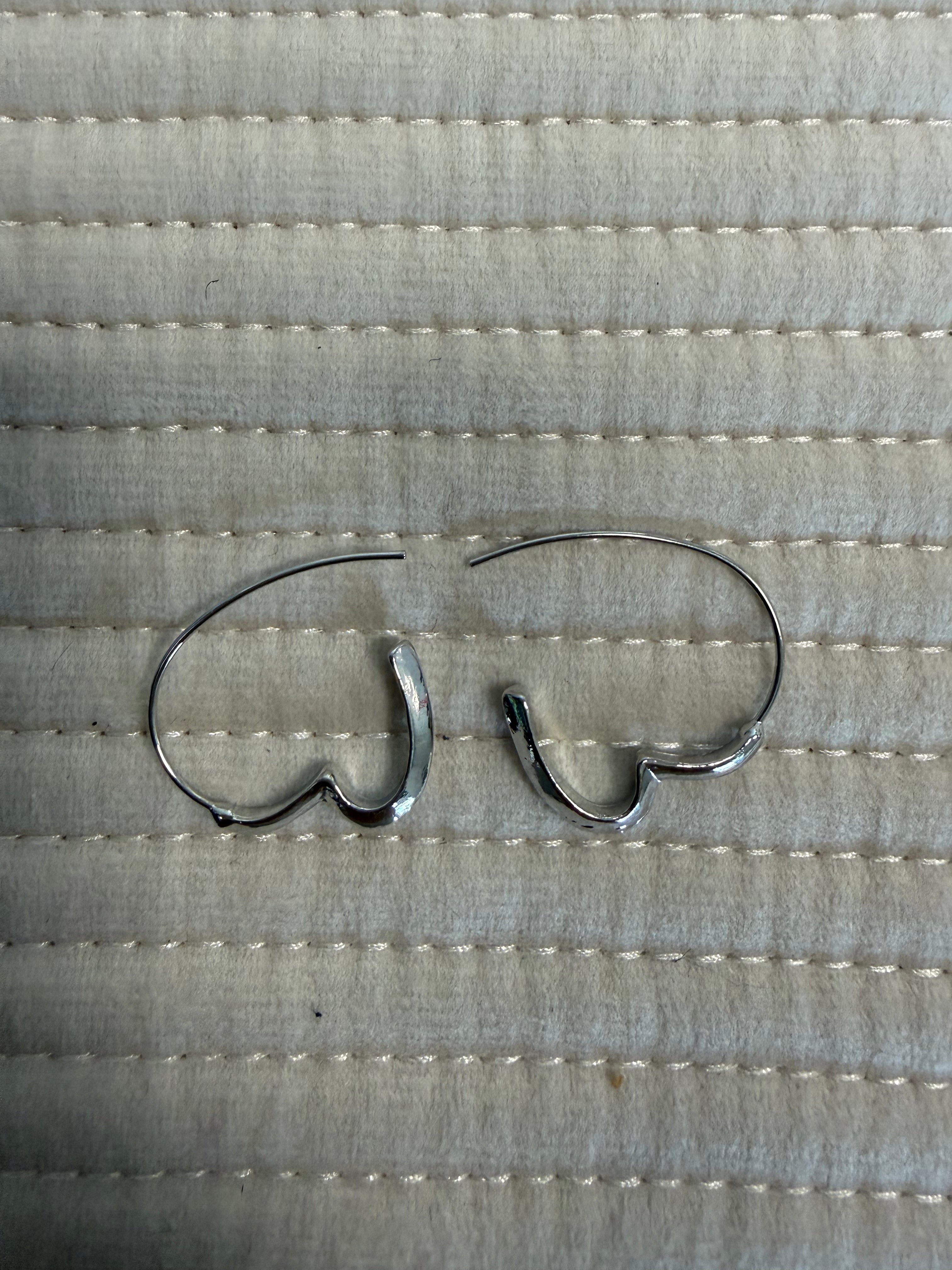 Minimalist Heart Shaped Earrings