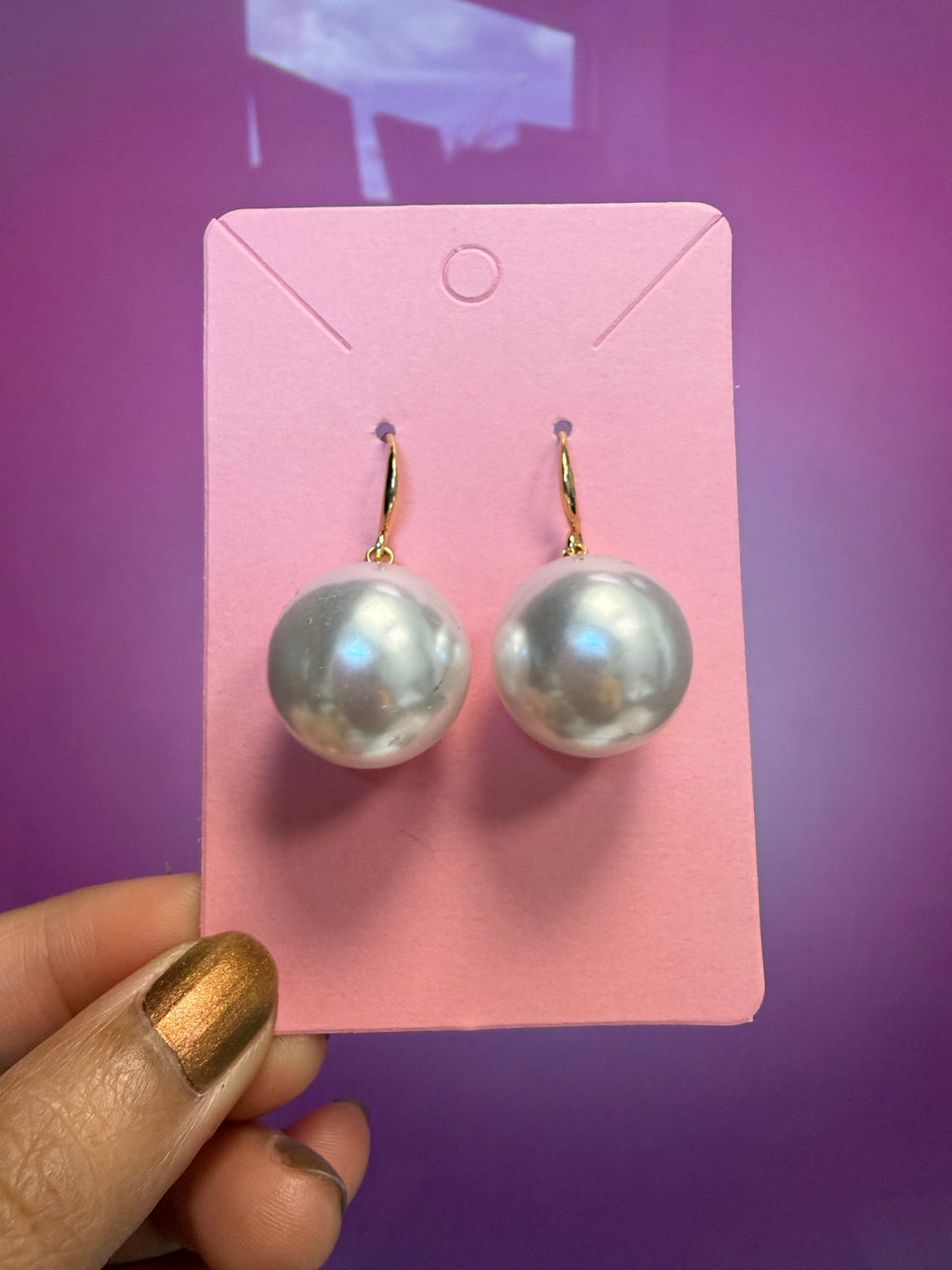 Large Pearl Earrings