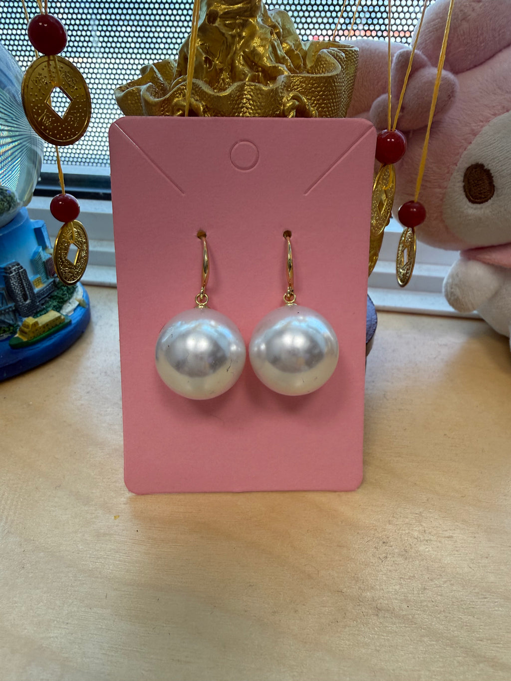 Large Pearl Earrings