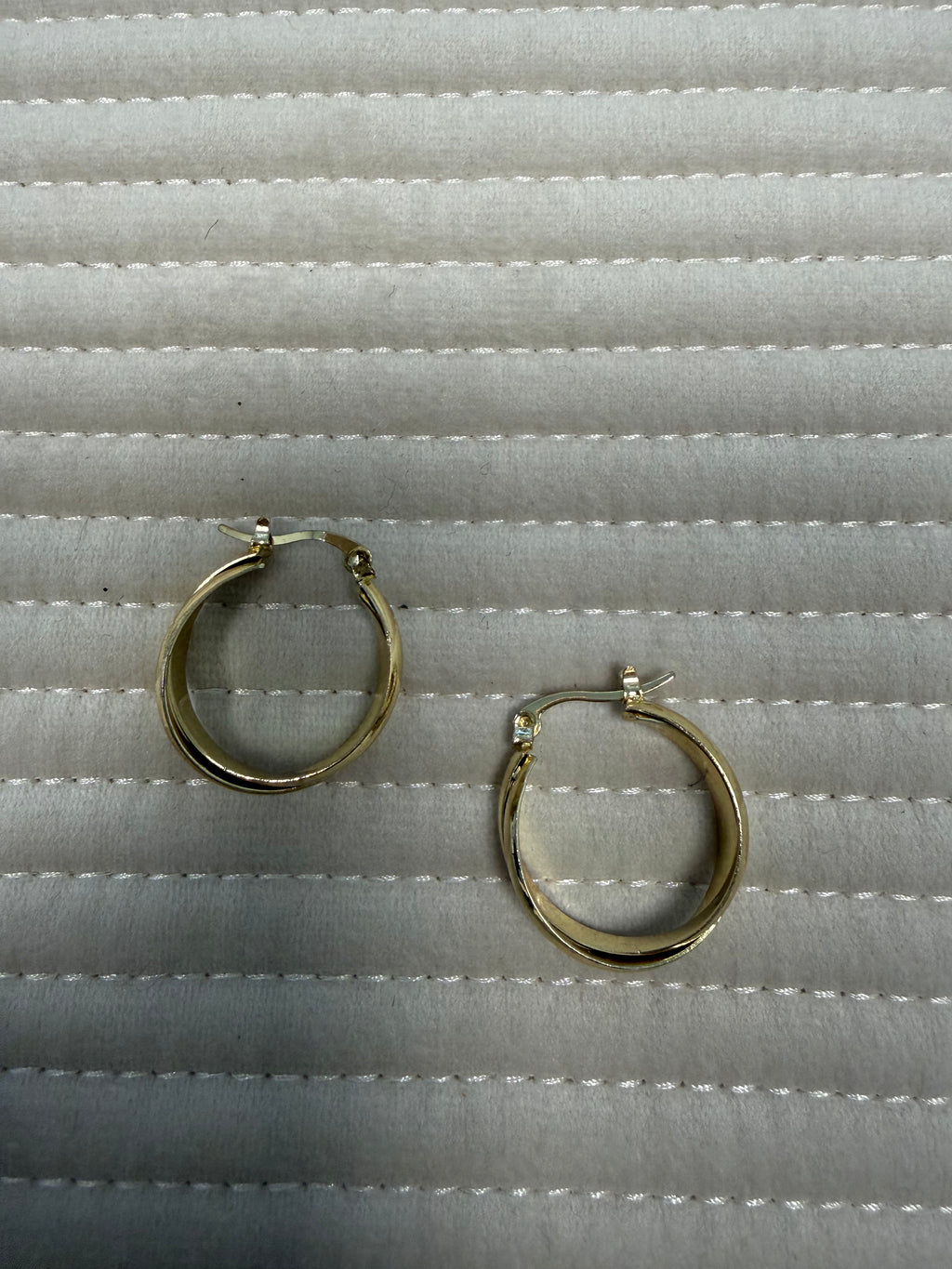 Twisted Ribbon Hoop Earrings