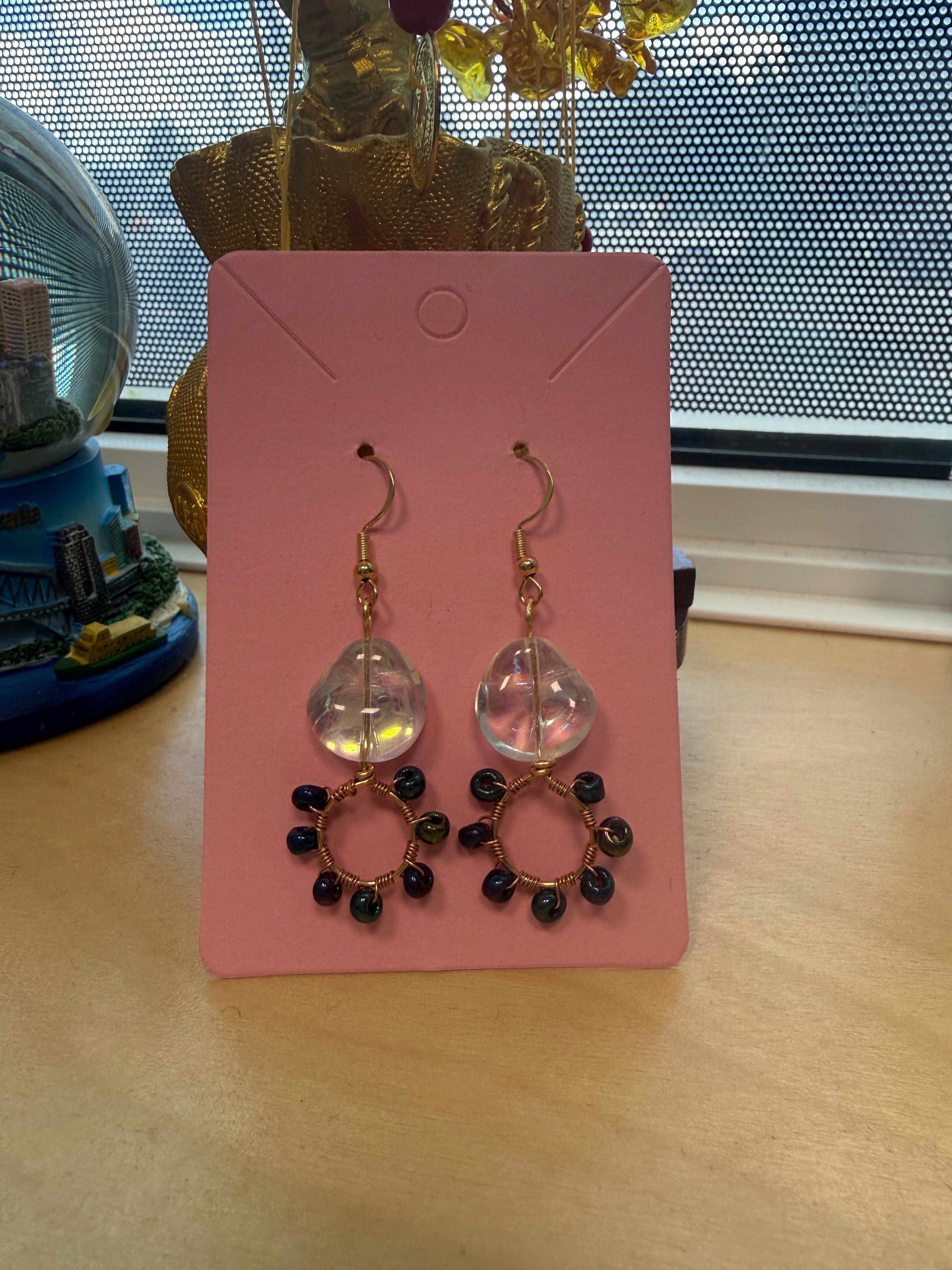 Circle Crystal Elegant Earrings