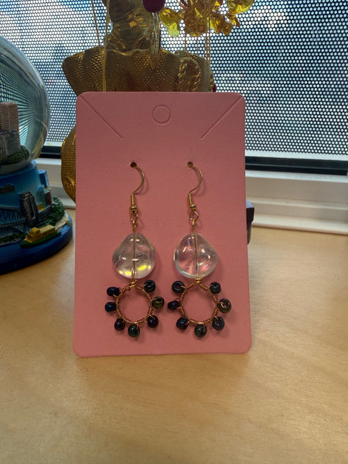 Circle Crystal Elegant Earrings