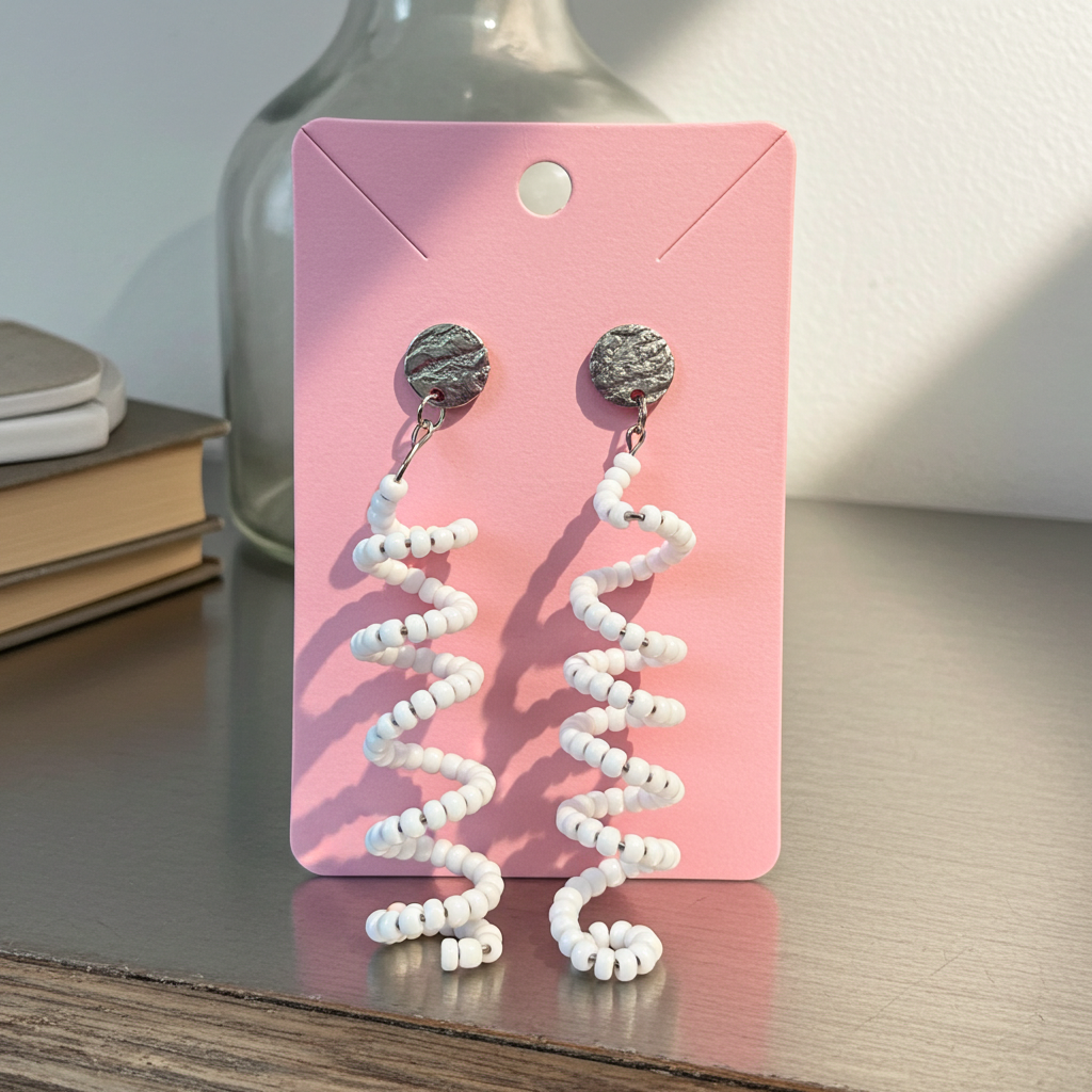 Long Beaded Earrings