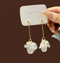 Gold White Long Drop C