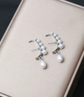 Crescent Pearl silver Drop C