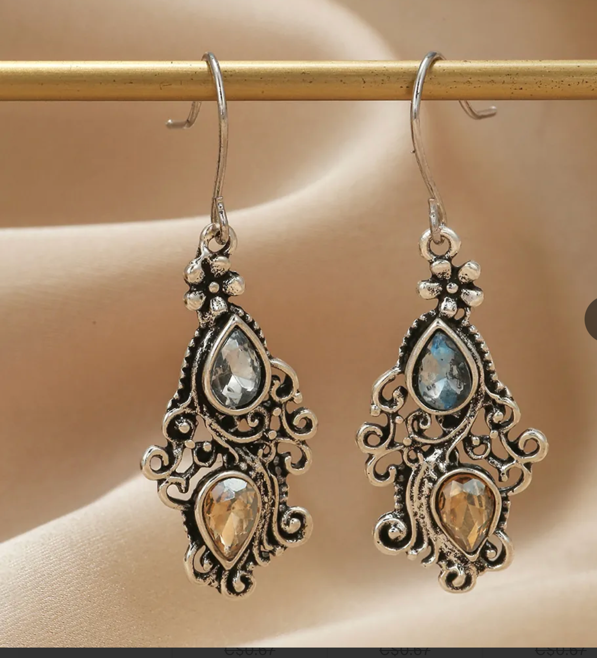 Antique Style Drop Earrings