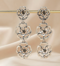 Antique Silver 3 Roses B