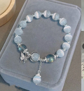 Crystal Glass Cat Eye Stone Alloy Butterfly