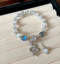Silver S Shaped Crystal Glass Cat Eye