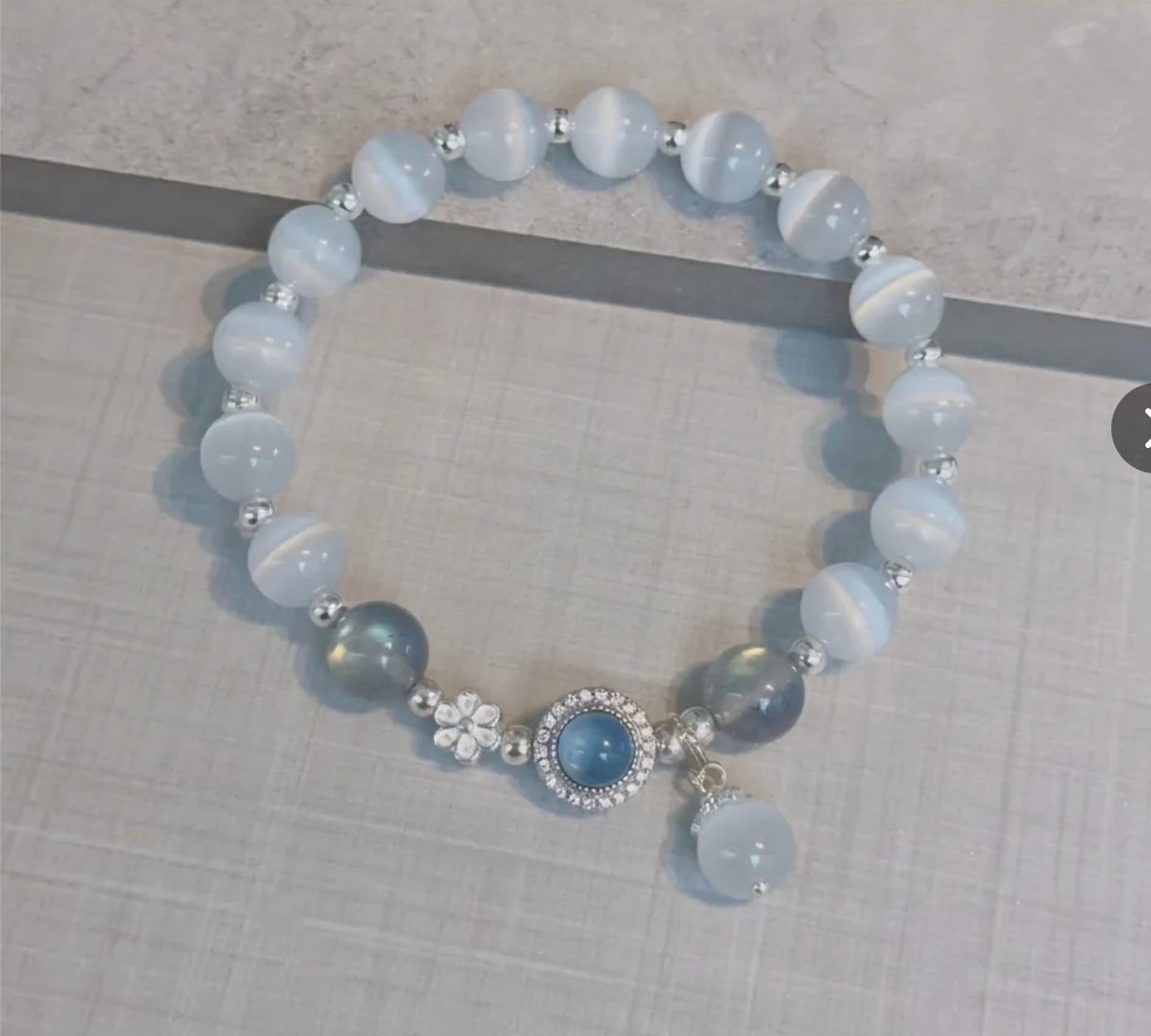 Silver Blue Moonstone