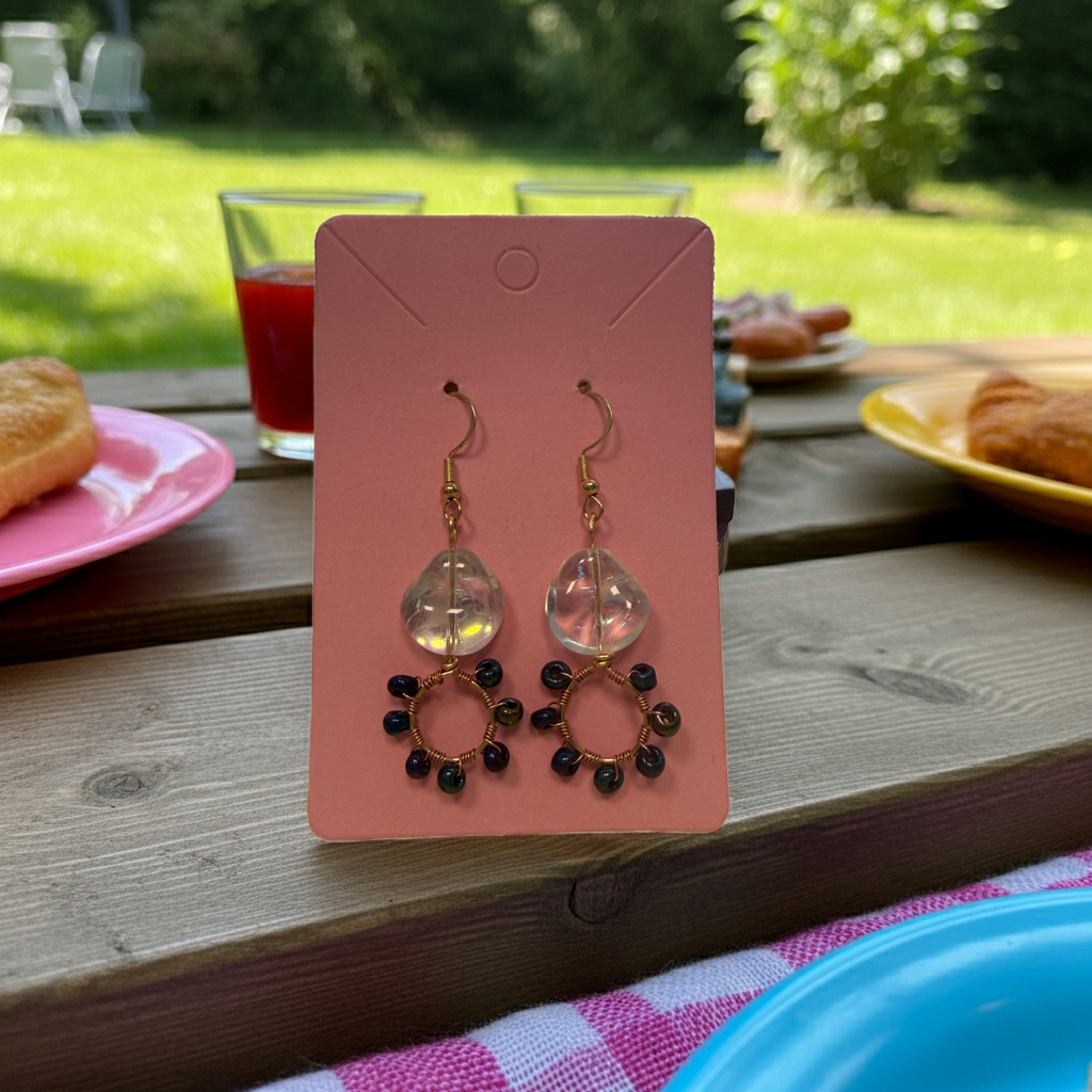 Circle Crystal Elegant Earrings
