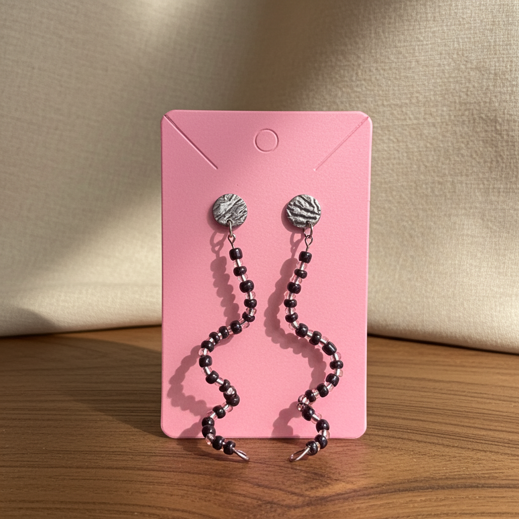 Long Beaded Earrings