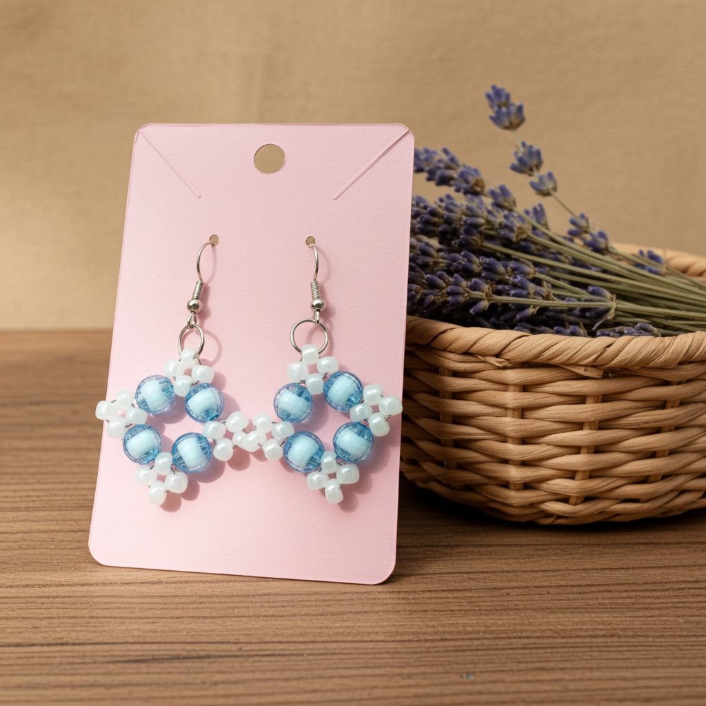 Diamond Bead Earrings